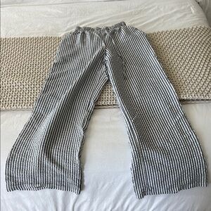 ASOS DESIGN STRIPE PANT GREY SIZE 2